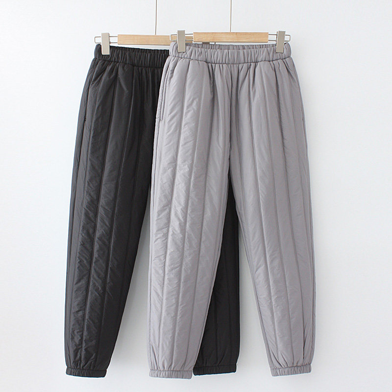 Medium-aged cotton pants thicken one over winter warm and small foot outside wearing long pants woman loose large size and size Mama winter pants