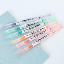 Lifei highlighter small fresh fluorescent light color student stationery multi-color set replaceable core gel pen color pen
