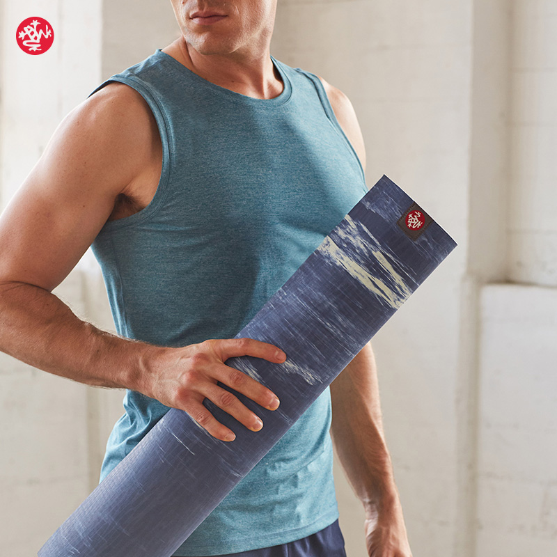 Manduka Grand Polytextured cushion eKO 5mm thickened anti-slip natural rubber yoga mat ground mat for home fitness