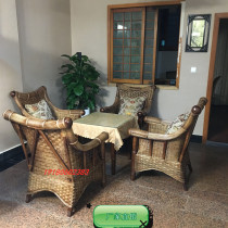 Factory direct sale rattan chair hotel rattan chair tea house hotel rattan leisure chair hot selling balcony garden chair tea house rattan chair