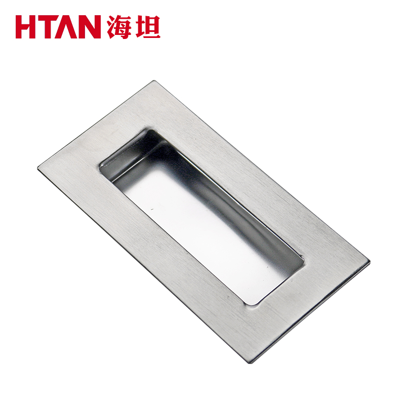 304 stainless steel brushed four-corner square with double studs hidden embedded brushed industrial equipment buckle handle