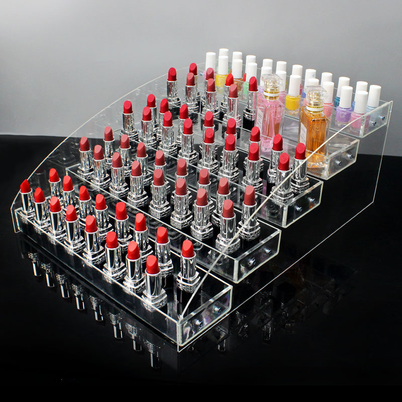 Transparent Acrylic Display Rack Plastic Multilayer Home Containing Box Mall Upscale Perfume Cosmetics Bench