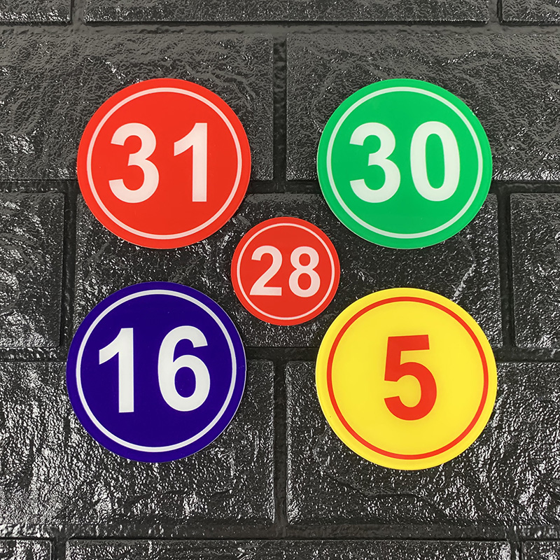 Table number Acrylic Digital Self-Adhesive Number Plate Small Dining Room Internet Cafe Seating Table Number Plate Number Plate Seating Number Plate Signs Equals Sign More Wardrobe Numbered Plate plate Number of cards Custom