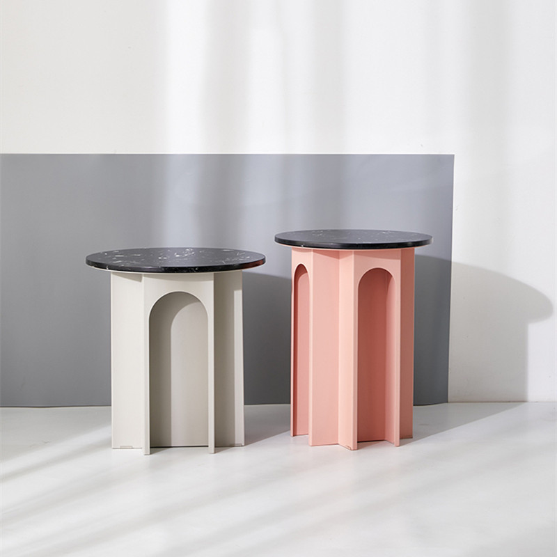 Arch coffee table Nordic marble small coffee table simple living room sofa side table modern design small apartment coffee table table