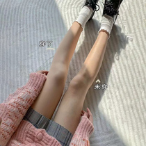 Pregnant womens bare legs artifact pantyhose autumn and winter plus velvet thickened stockings double layer flesh-colored leggings winter bottoming socks