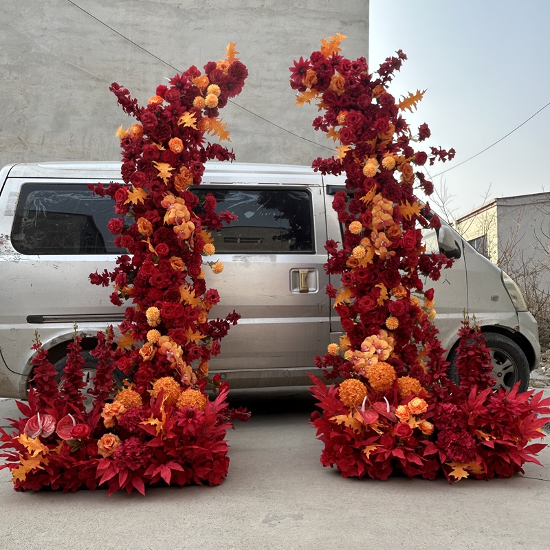 Wedding Props Wrought Iron Arch Red Flower Stand Horn-Shaped Door Ivory Door Lawn Wedding Horn-Shaped Gate Outdoor Climbing Trellis Wedding Props Wrought Iron Arch Red Flower Stand Horn-Shaped Door Ivory Door Lawn Wedding Horn-Shaped Gate Outdoor Climbing Trellis