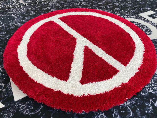ковер 潮牌 peaceminusone权志龙同款pmo反战地毯 ins网红装饰防潮地垫