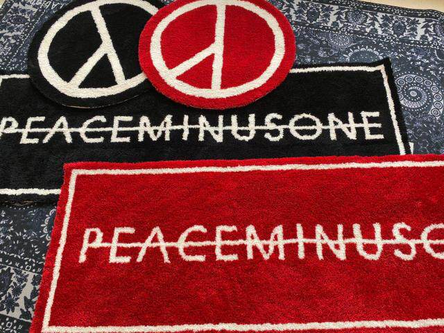 ковер 潮牌 peaceminusone权志龙同款pmo反战地毯 ins网红装饰防潮地垫