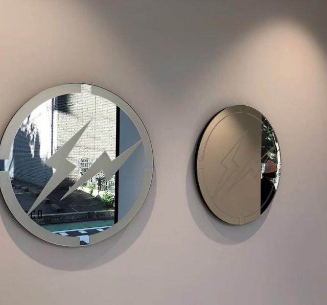 Spot Fujiwara Hirofukuoka opens limited mirror lightning mirror background wall creative hanging mirror wall hanging porch mirror