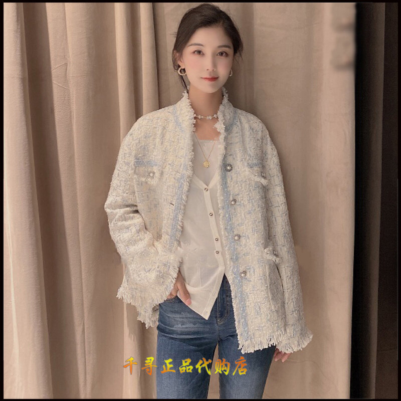 amass Amasch new women's clothing special cabinet 2022 autumn and winter style Temperament Standout small fragrant wind nails Everest sucoat