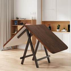 Folding Table Dining Table for Home Use in Small Apartments, Rectangular Simple Dining Table, Portable Table and Chairs for Outdoor Stalls and Market Stalls