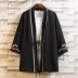 Quần áo nam phong cách Trung Hoa thêu Hanfu Kimono Nhật Bản áo khoác cardigan lông vũ phong cách cổ Ukiyo-e cổ trang phục áo choàng áo choàng Trang phục dân tộc
