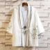 Quần áo nam phong cách Trung Hoa thêu Hanfu Kimono Nhật Bản áo khoác cardigan lông vũ phong cách cổ Ukiyo-e cổ trang phục áo choàng áo choàng Trang phục dân tộc
