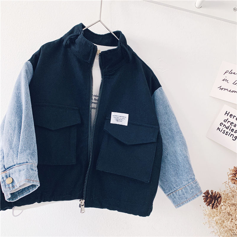 Children's clothing boy jacket tide Ocean school children's spring and autumn clothing 2021 new children's baby Korean version of the frock top tide