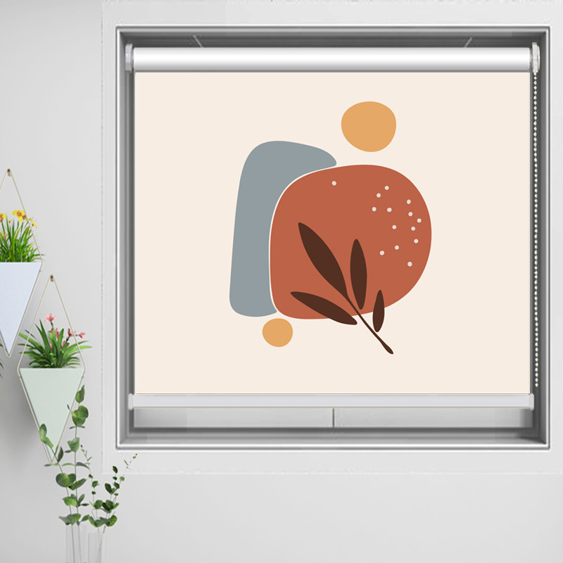 Nordic curtain roller blinds bedroom powder room study balcony dining room shading sunshade blinds free punching installation