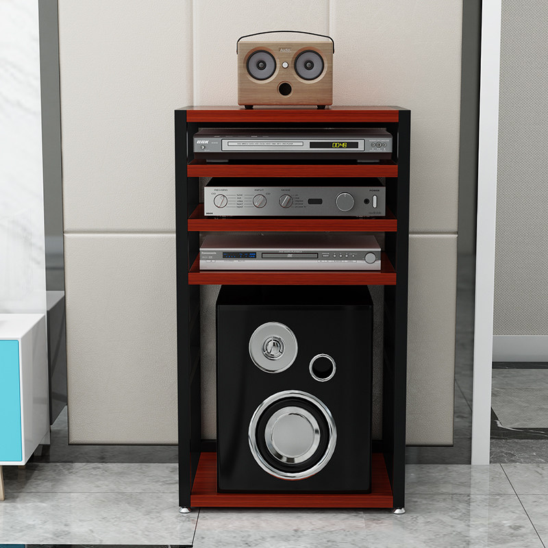 Layer height adjustable multi-layer power amplifier rack bile machine bracket HIFI fever equipment cabinet audio cabinet foot shelf