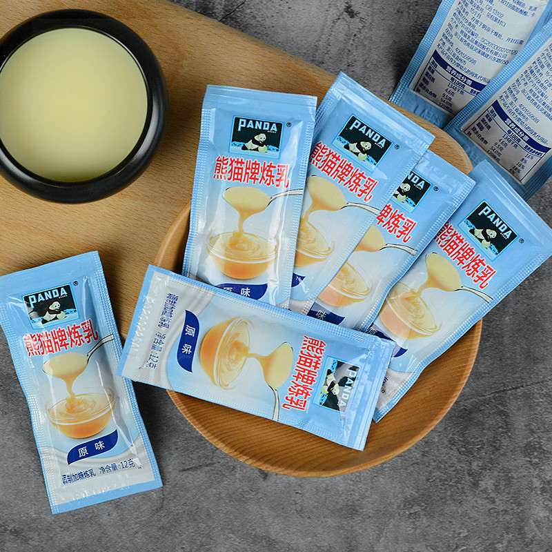Panda Condensed Milk Condensed Milk 30 Pack Small Package Bread Home Egg Tart Roasted Coffee Cream Steamed Bread Milk Tea Light Milk