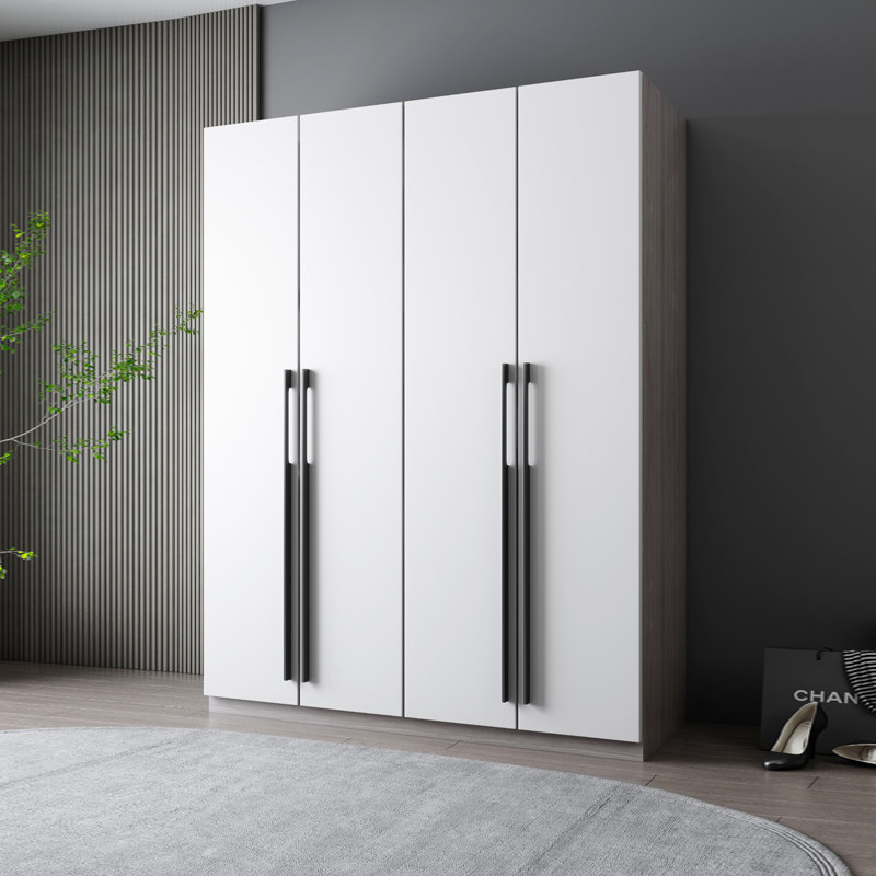 Tower Bear Furniture Modern Simple Light Luxury Wooden Wardrobe Economy Household Locker Bedroom Solid Wood Closet