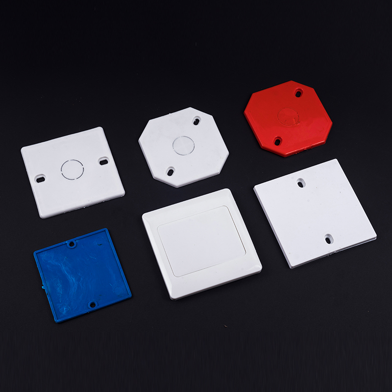 Engineering fit 86 dark case wiring switch bottom case PVC146 cover plate lamp holder air conditioning hole protection plate red blue factory