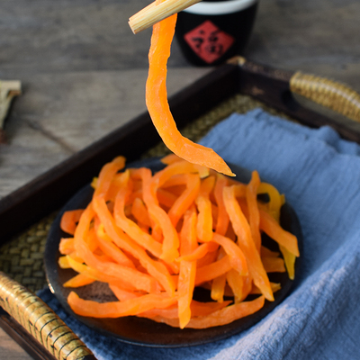 红东连城地瓜干软糯香甜红玉无糖紫薯干