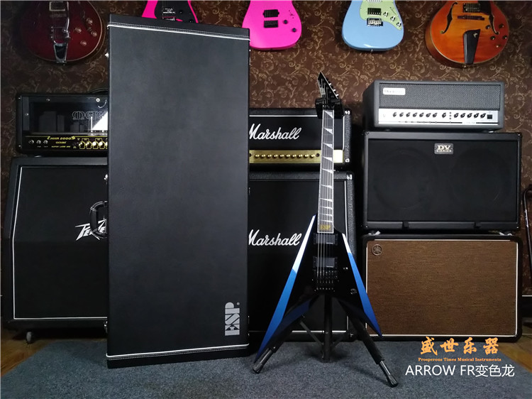 Shengshi musical instrument ESP V-type electric guitar ARROW FR ANDROMEDA chameleon double shake Nissan handmade