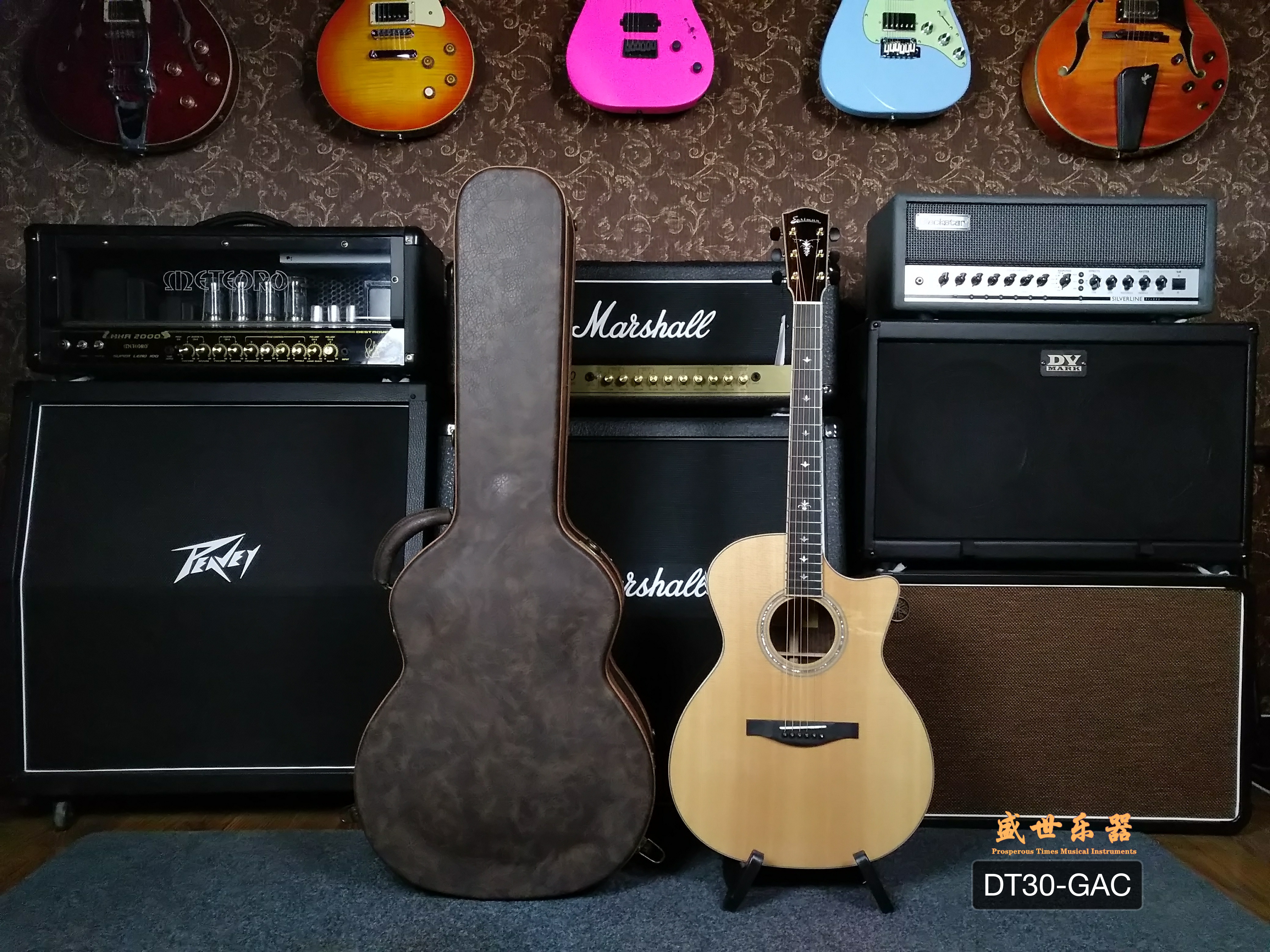 The Sheng Musical instrument Eastman Eastman Eastman DT30-GAC Double-panel full-board folk-ballad guitar