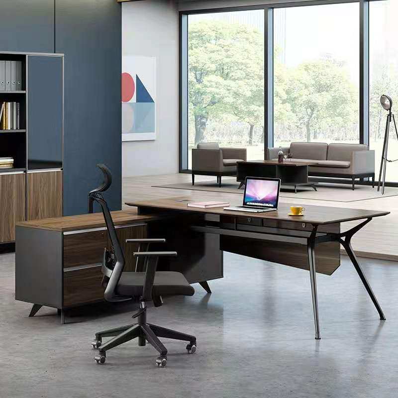 Boss office desk and chair combination president single desk simple modern atmosphere middle class desk manager supervisor room