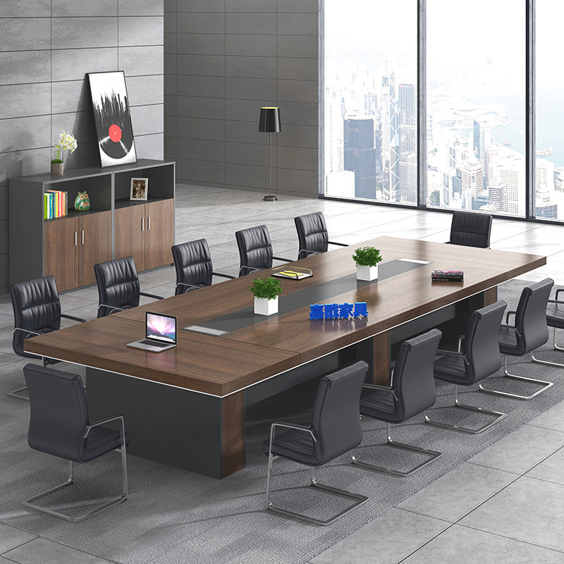 Jia Jian office conference table long board splicing staff training table staff reception room conference table and chair combination