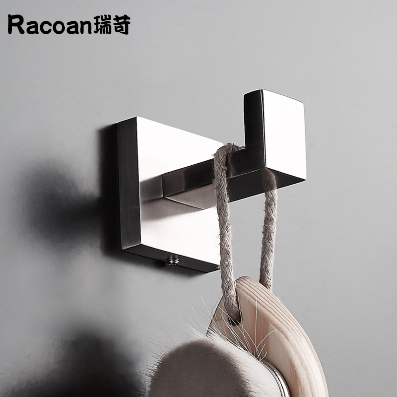 304 stainless steel balcony kitchen toilet hand washing bathroom bathroom wall pendant single hook free of punching
