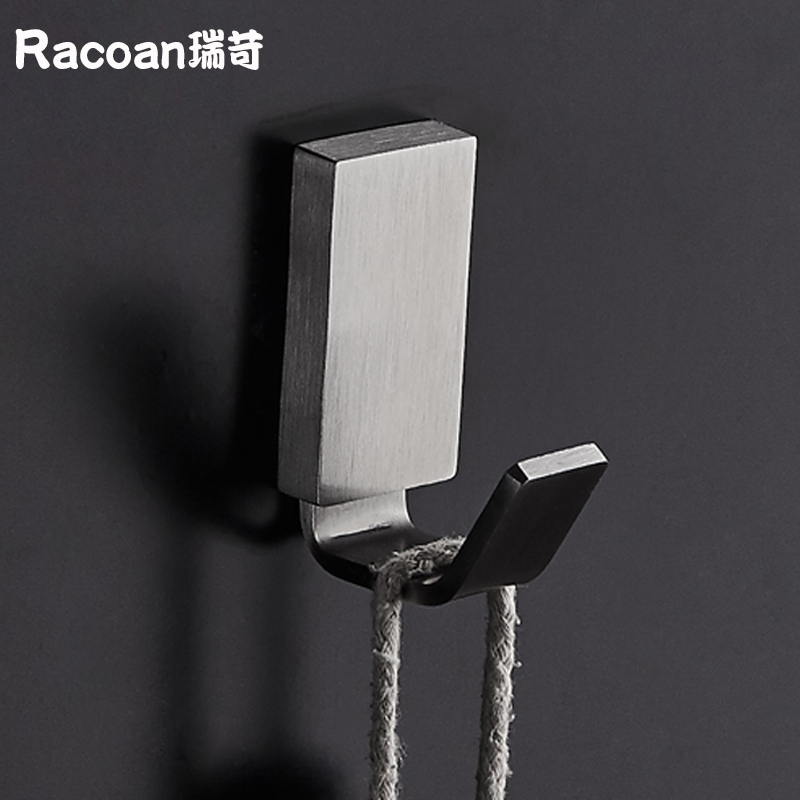 304 Stainless Steel Makeup Room Toilet Kitchen Balcony Bathroom Wall Pendant Bag Clothing hat hooks Single hook