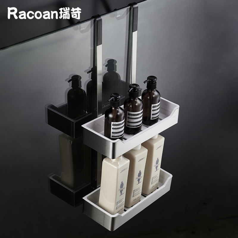 304 stainless steel flush shower shower room Bathroom Wall Pendant basket Perforated Dressing Room Shelve