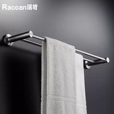 304 Stainless Steel Brushed Bathroom Pendant Towel Rack Towel Rack Toilet Single and Double Rod Customized