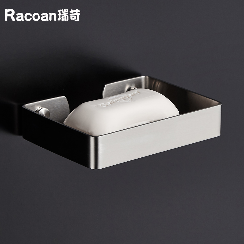 304 stainless steel wall wall hanging soap butterfly box soap shelf bath toilet bathroom pendant free of punching