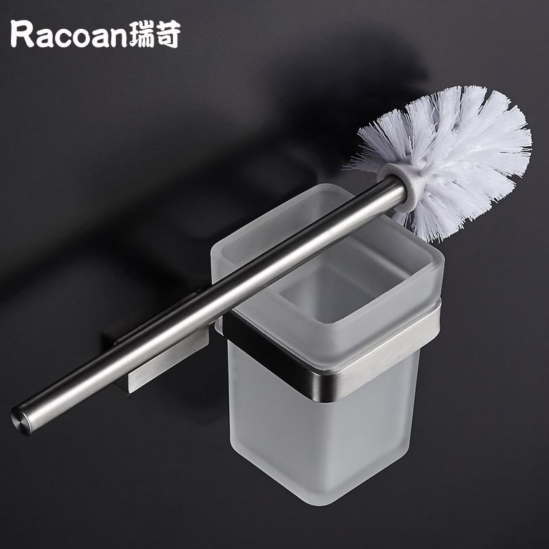 304 stainless steel creative bathroom wall mounted toilet toilet toilet toilet brush frame without dead angle cleaning suit