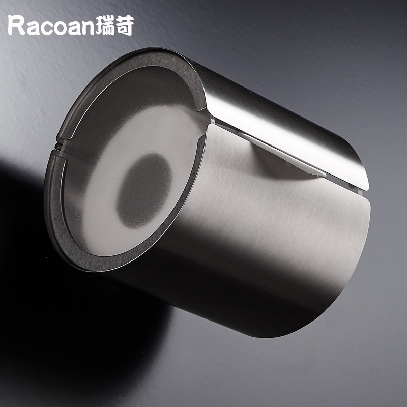 304 stainless steel transparent creative wall-mounted dressing room toilet bathroom pendant household roll sanitary tissue box