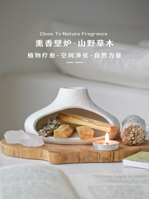 Aromatherapy Burner, Sage Incense Burner, Niche High-End Incense Burner, Fireplace, Cedar, Purification, Electromagnetic Field Healing