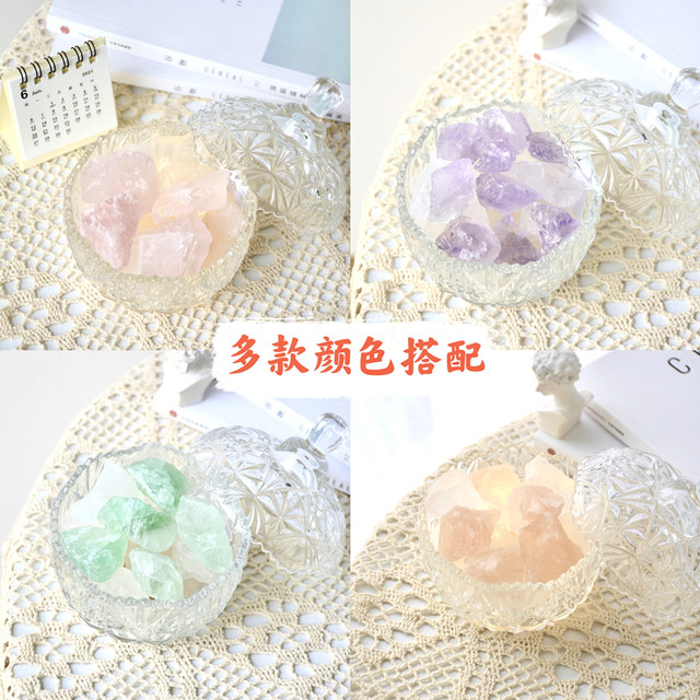 Fireless Aromatherapy Crystal Stone Diffuser Stone Night Light Gift Box Dormitory Home Indoor Bedroom Girls Light Fragrance Long-Lasting