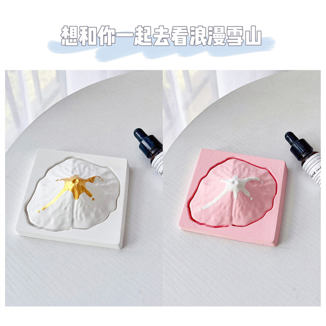 Snowy Mount Fuji, Alps, Diffuser Plaster, Aromatherapy, Office Decoration, Bedroom, Girls' Light Fragrance Gift Box