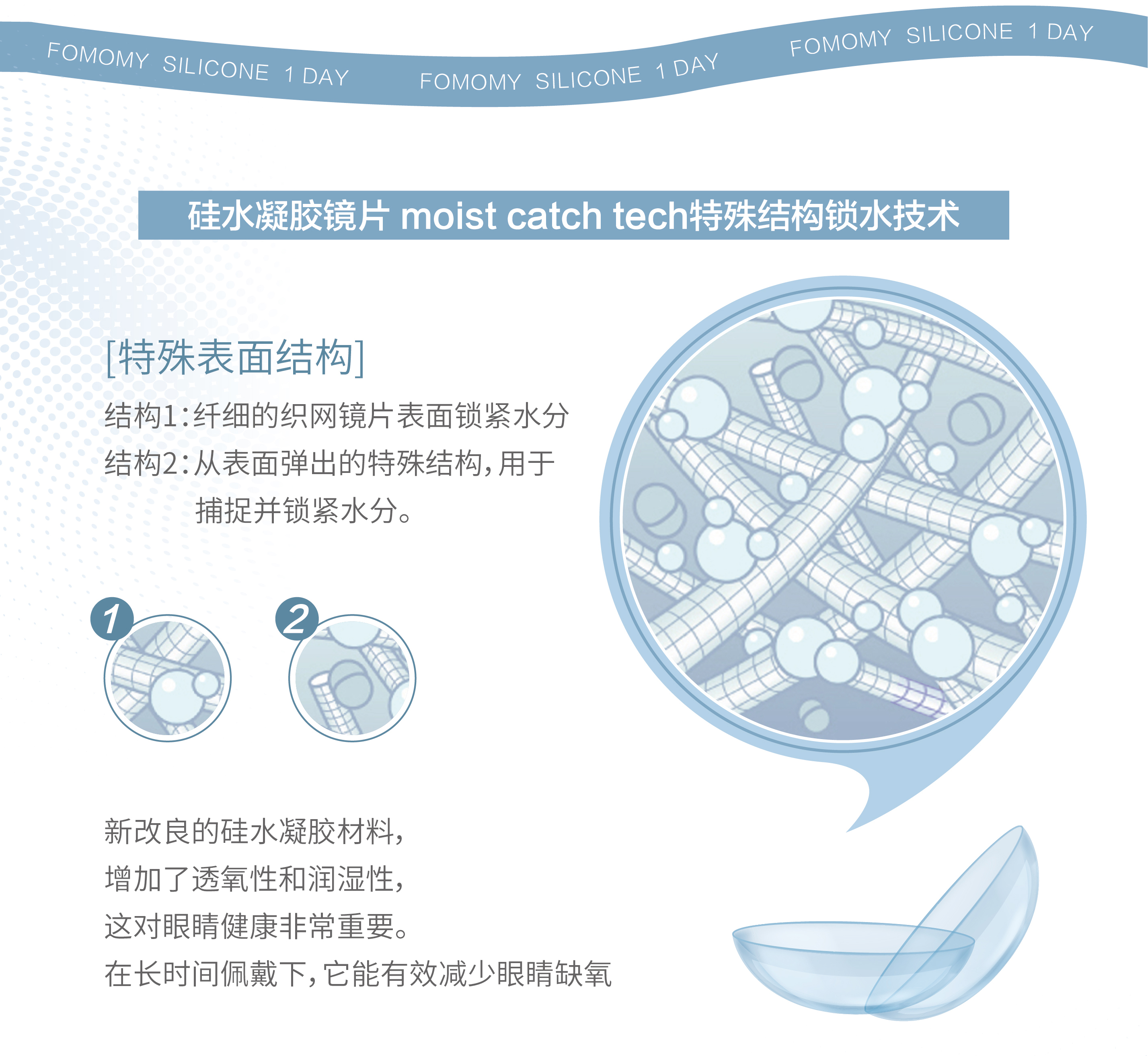 【日本直郵】Fomomy 日拋 抗UV 187超高透氧量 矽水凝膠透明近視隱形眼鏡(透明色系）（透明色系） 30片 預定3-5天日本直發 度數 100