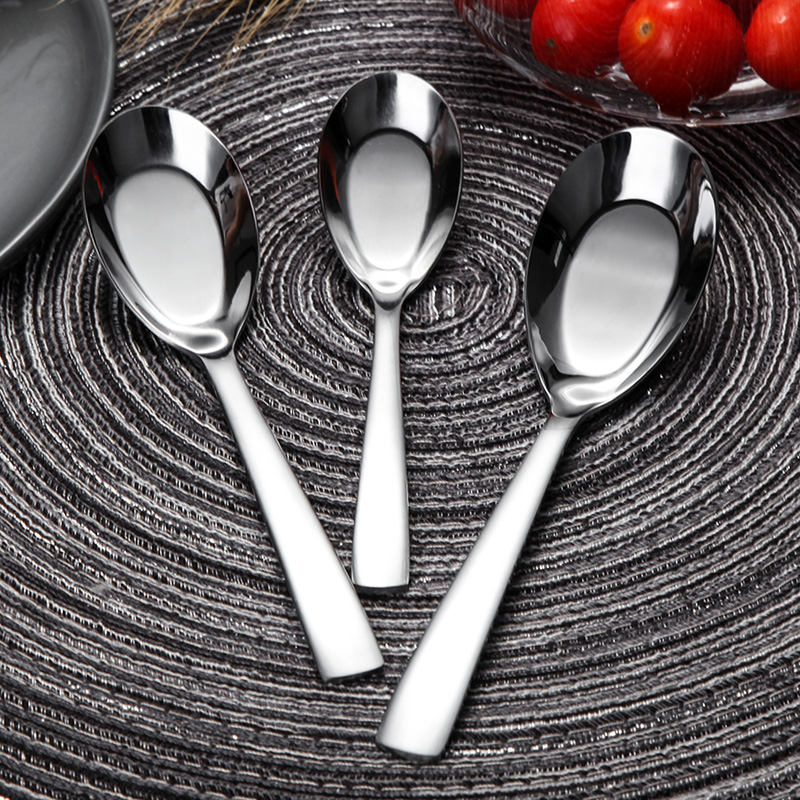 Household spoons adult eat five pens teaspoons of imitation of traditional ceramic spoon run with flat small spoon, the children small spoon