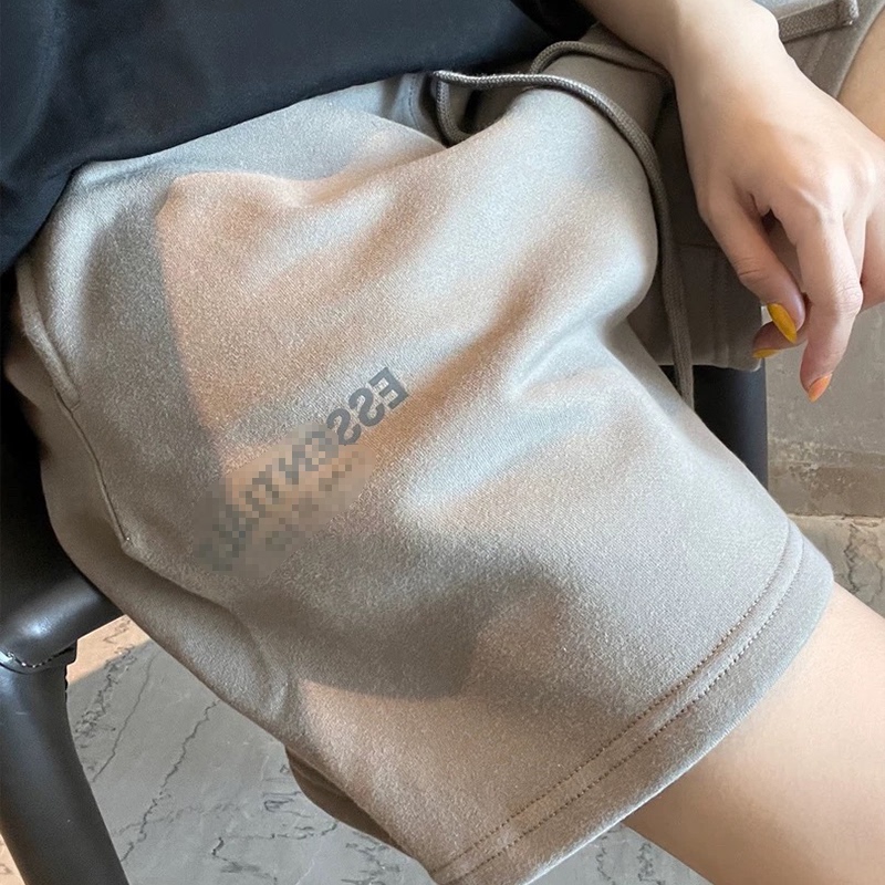 Fog Essentials American-Style Trendy Brand Shorts, Sports Casual High Street Reflective Drawstring Unisex Five-Point Shorts