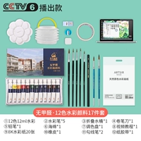 Акварель, комплект, профессиональная практика, 12 цветов, 12 мл, 17 шт