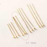 Шаровая игла 35 мм золота (35 штук)