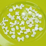 Японские милые акриловые бусины с бантиком, браслет из бисера ручной работы, в цветочек, DIY