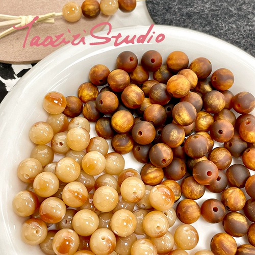 Демисезонный чай с молоком, украшение-шарик, ожерелье и браслет ручной работы, материал, аксессуары, широкая цветовая палитра