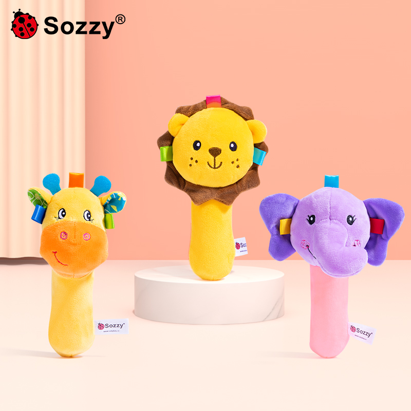 sozzy baby soothed BB stick 0-1-year-old gripping training toy newborn hand grip stick baby puzzle hand rocking bell-Taobao