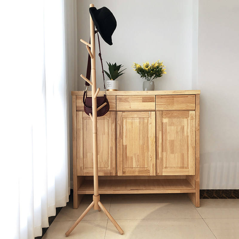 Solid wood coat rack bedroom living room floor beech coat rack hanging all kinds of small items clothes practical clothes rack