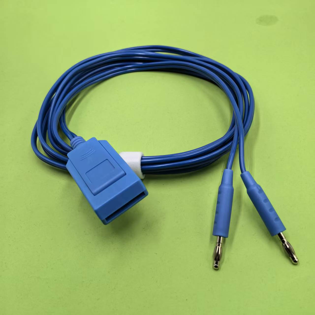 双插头4.0中性电极连接线适用金科威电刀射频高频利普刀负极板线