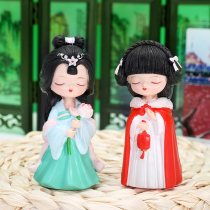 I dont know where to love cute court ancient style small ornaments Girl heart girl girl birthday gift desktop decorations