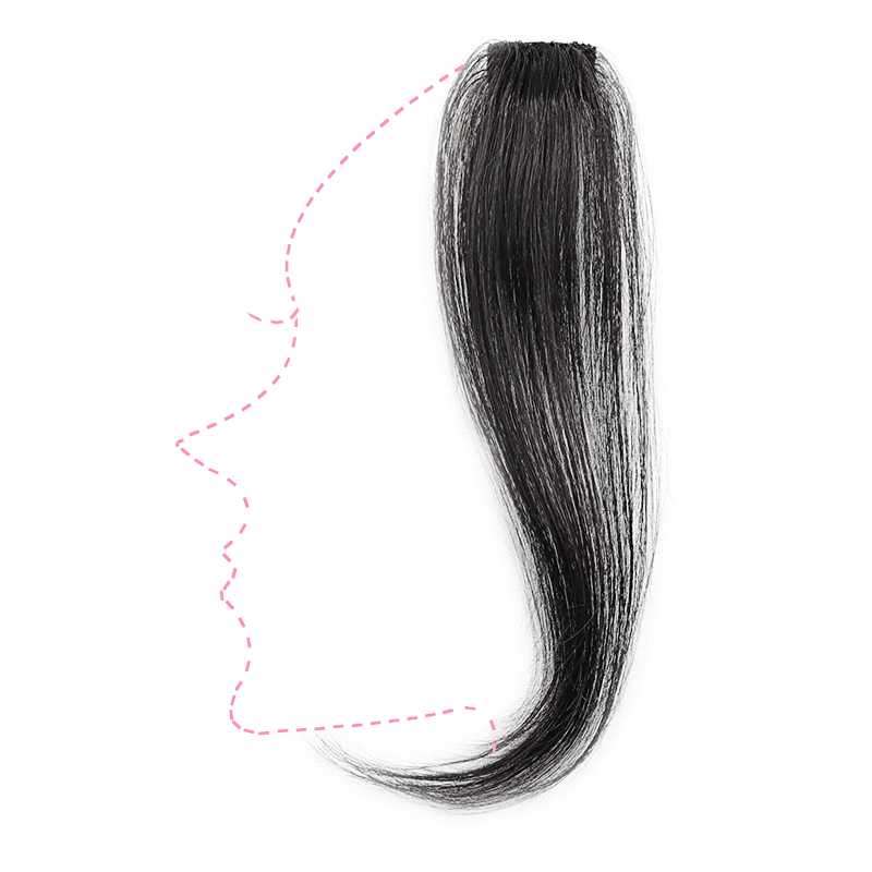 Net red in the eight-character bangs wig female ultra-thin natural wig piece real hair seamless face repair one-piece fake bangs